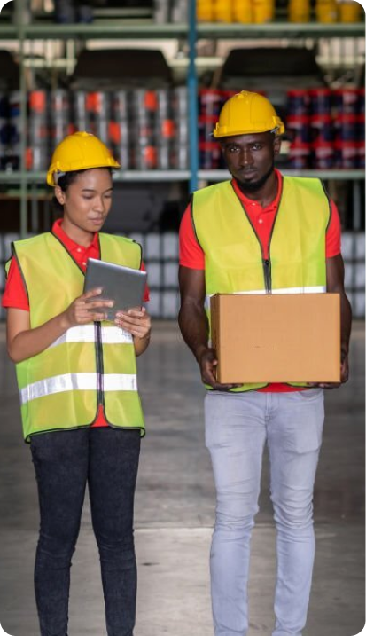 photo of factory workers